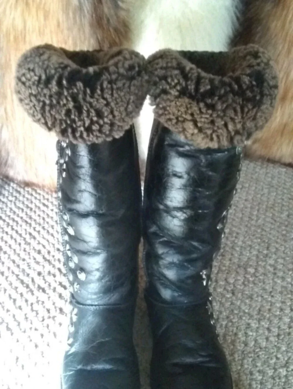 Luxe Collective Angel Boots Knee High Leather Size 9.5